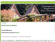 Tablet Screenshot of camping-erlau.de